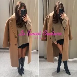 Boucle coat zara sales